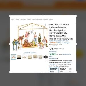 MACKENZIE-CHILDS NATIVITY MINI FIGURES INTRO SET OF 13